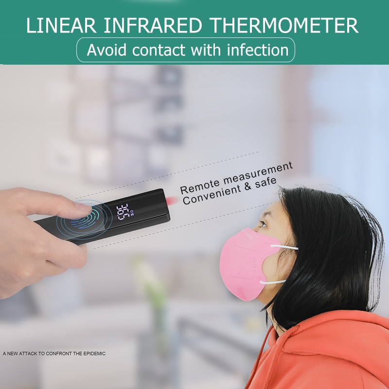 Bærbart infrarødt digitalt termometer berøringsfri temperaturpistol elektronisk kropspleje pande 체온계 måleenhed