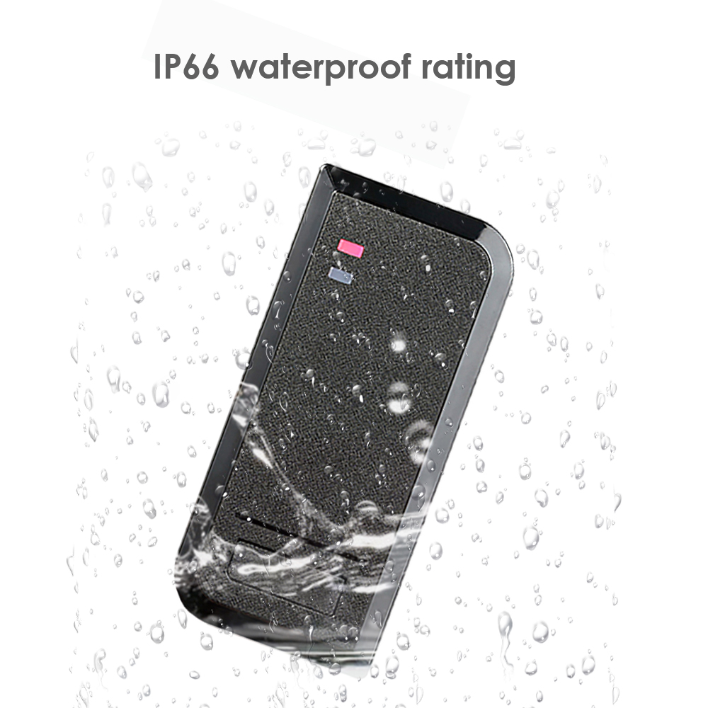 Standalone Waterproof Rfid Door Access Control System 125Khz 13.56Mhz Proximity Card Reader 2000 User 9-24V Smark Lock Opener