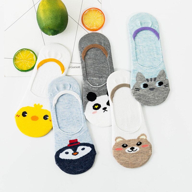 Colourful Kawaii Cat Rabbit Boat Socks Women Ins Cartoon Cute Sweet Socks Slippers Novelty Funny Couple Pink Socks Pop Socket: 11