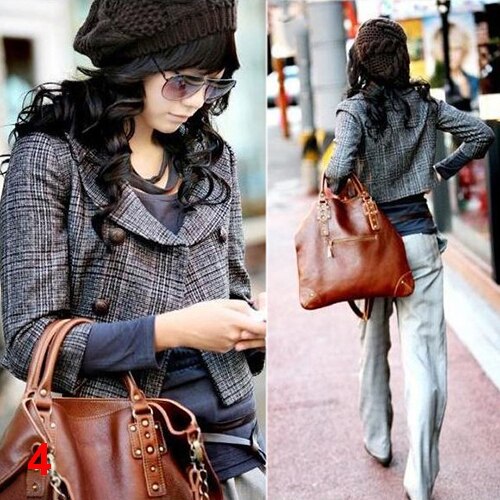 Kvinders dame vinter varm flettet hat baggy beanie hæklet hat ski strikket hue jul til kvinde берет женский