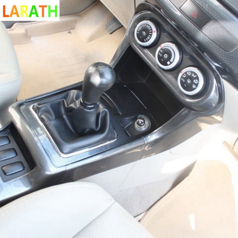 For Mitsubishi Lancer Carbon Fiber Dashboard Instrument Panel Box Trim Cover Bezel Molding Accessories