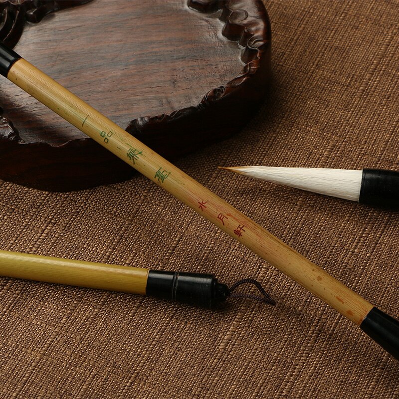 Chinese Calligraphy Pen Multiple Hair Chinese Painting Calligraphy Brushes Huzhou Ou Style Regular Script Brush PenTinta China