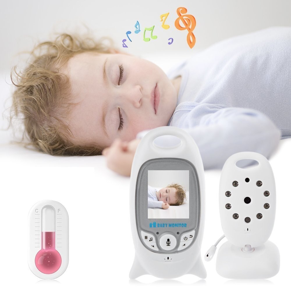 Russische Draadloze Babyfoon Met Monitor 2.0 Inch Lcd Ir Nachtzicht Temperatuursensor Lullaby Intercom