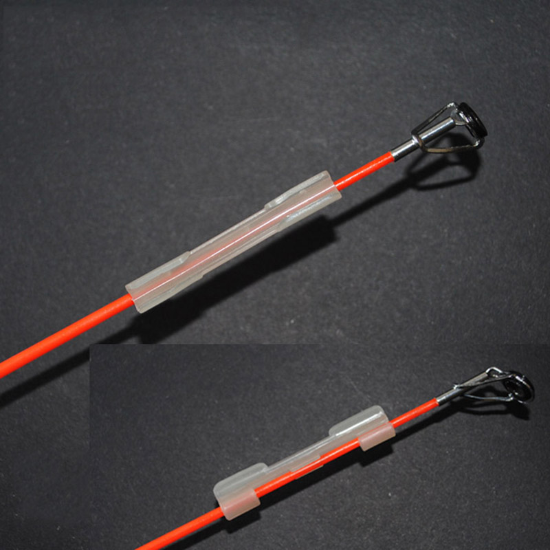 8pcs Luminous Lightstick Holder Night Fishing Rod Tip light holder Clip used on fishing rod for chemical light stick J308