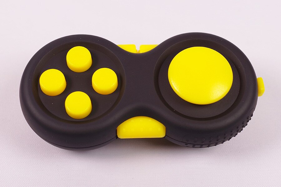 Antistress Volwassenen Eenvoudige Kuiltje Fidget Speelgoed Kinderen Gamepad Wirwar Pop Het Fidget Stress Relief Squeeze Fun Interactief Speelgoed: Yellow