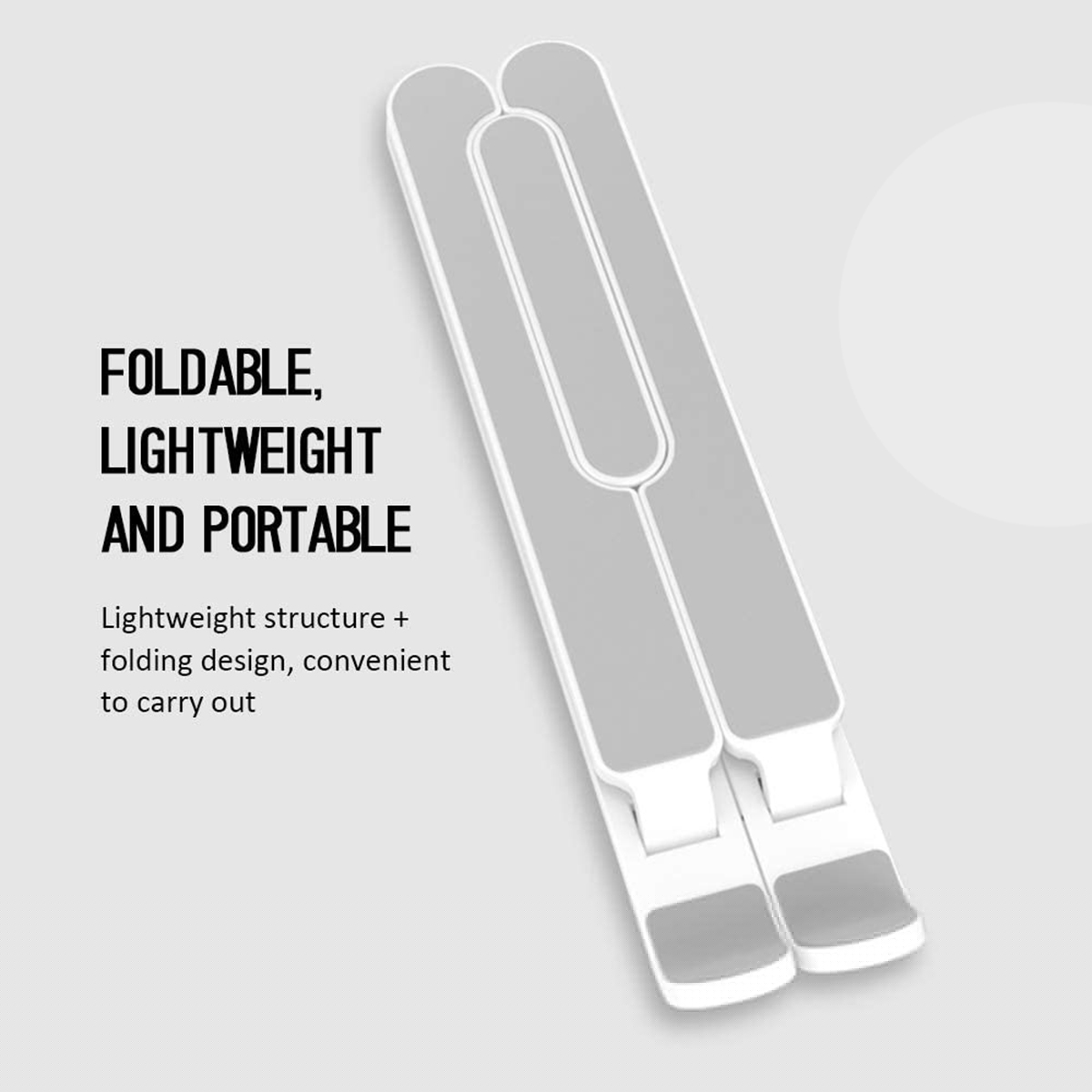 Laptop Stand, Adjustable Aluminum Laptop Notebook Stand Ergonomic Desktop Holder Compatible with MacBook Air, Dell XPS, HP More