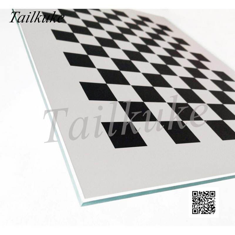 Checkerboard Alumina Calibration Plate Diffuse Reflection Opacity Square Array 12*9mm Check Visual Optical Correction Board