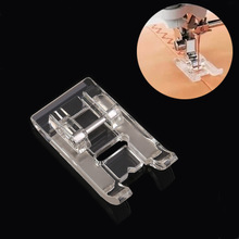 1Pcs Clear Plastic Pattern DIY Sewing Machine Foot Fine Needle Patch Embroidery Presser Walking Foot 7303