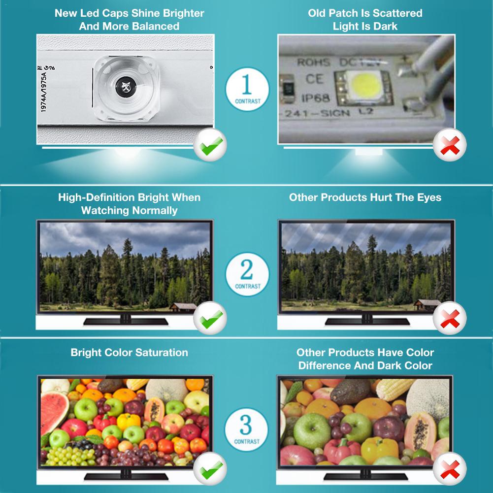 8PCS LED Backlight Strip 4 Lamp Beads Light Bar for LG 42 Inch TV INNOTEK DRT 3.0 42"