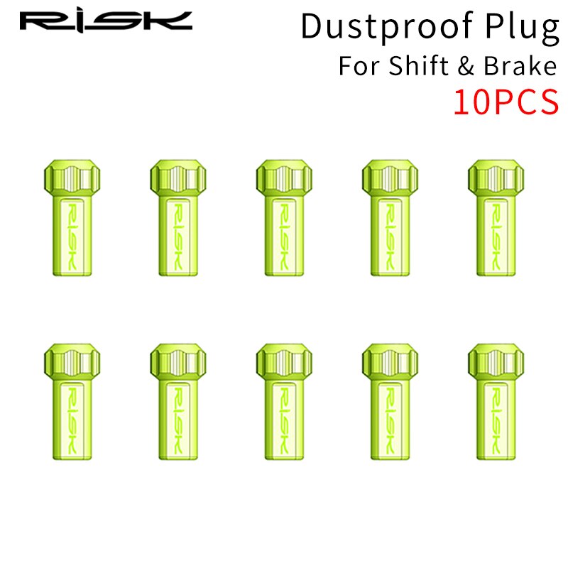 Risico 10 Stks/partij Universele 4 Mm/5 Mm Mtb Racefiets Fiets Brake Shift Kabel Nosed End Cap Lijn /Draad Buis Stofdicht Mouw Aluminium: Dustproof Plug 10PCS