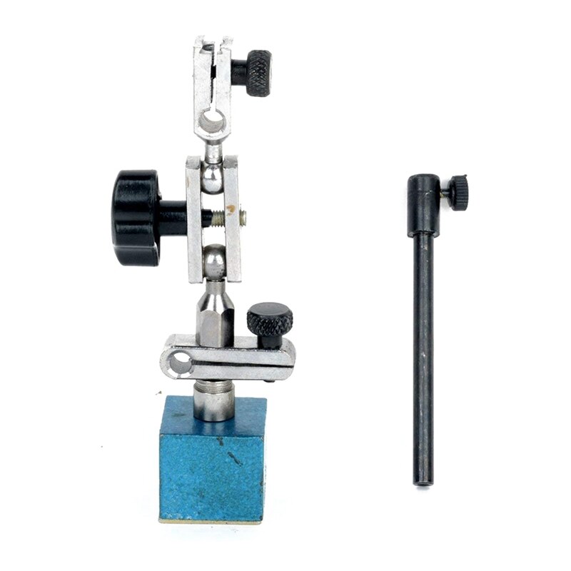 1pc Flexible Level Dial Indicator Magnetic Base 215mm Test Gauge Rotary Magnetic Holder Stand`