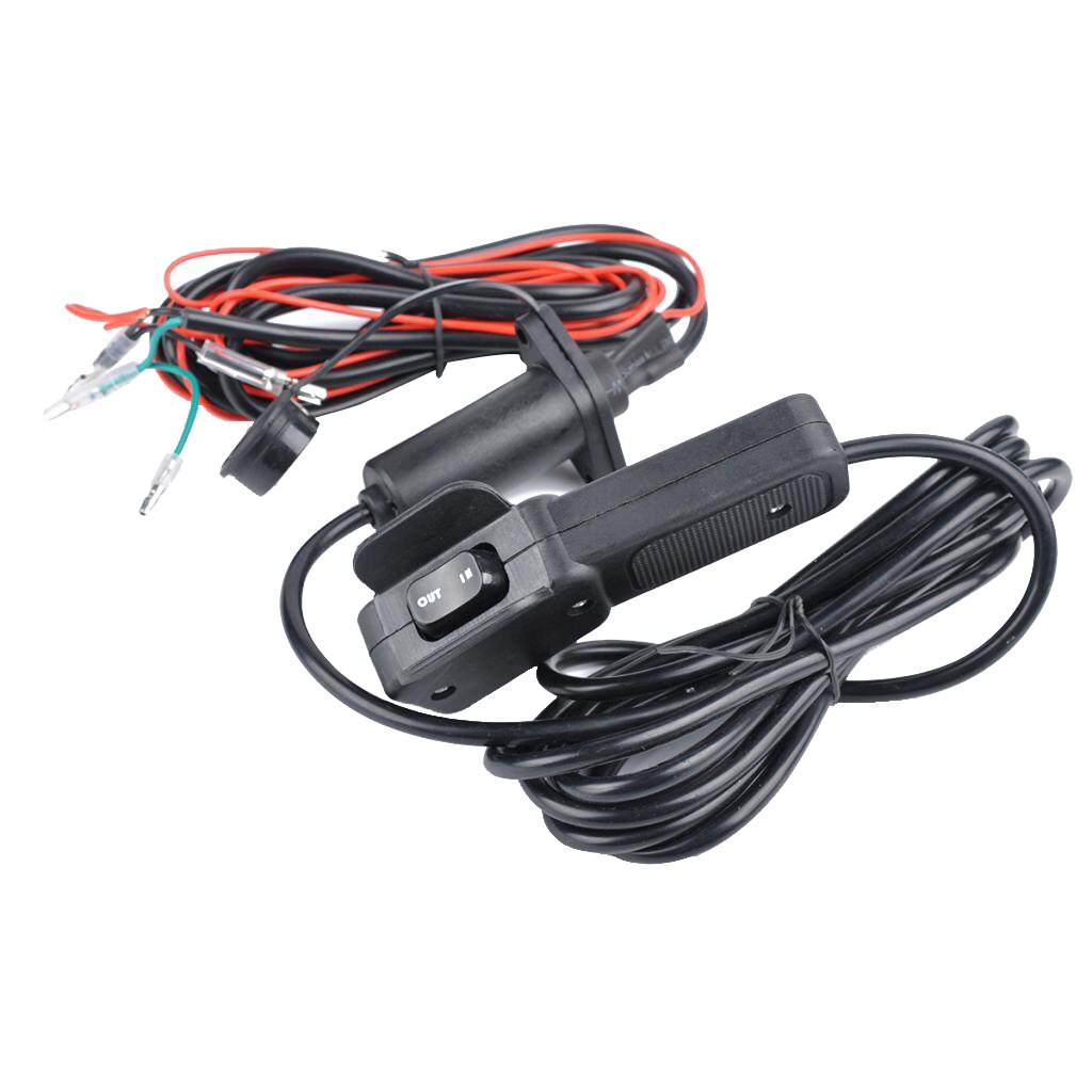 Yamaha R Winch Rocker Switch 12V Winch Rocker Thumb Switch Wire Handlebar Remot... – Grandado