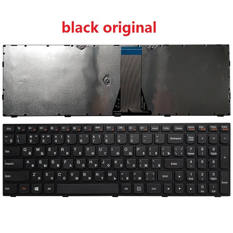 Russe RU Clavier d&#39;ordinateur portable POUR LENOVO B50-30 B50-45 B50-70 B50-80 Z50-70 Z50-70A Z50-75 Z50-80E Z51-70 Z51-70A T6G1: original black