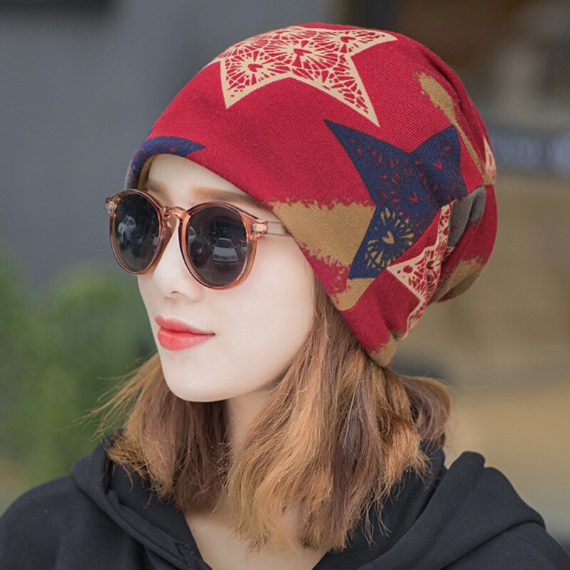Hoed dame winter schattig warm multifunctioneel nek wikkel hoofd muts postpartum hipster halve maan muts: 4