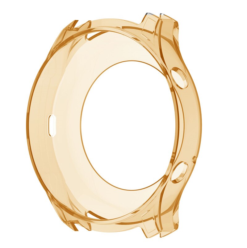 Funda de silicona TPU blanda para reloj, funda protectora clásica para Samsung Gear S3, funda protectora: Amarillo dorado