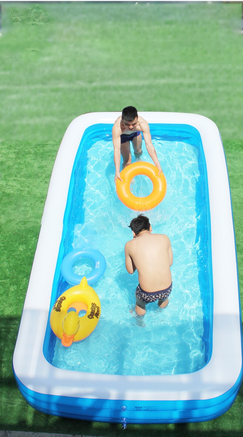 Family Swimming Pool Children Adult Foldable Swimming Pool Outdoor Garden Yard Water Floating Outdoor Tubs Bathtub PVC