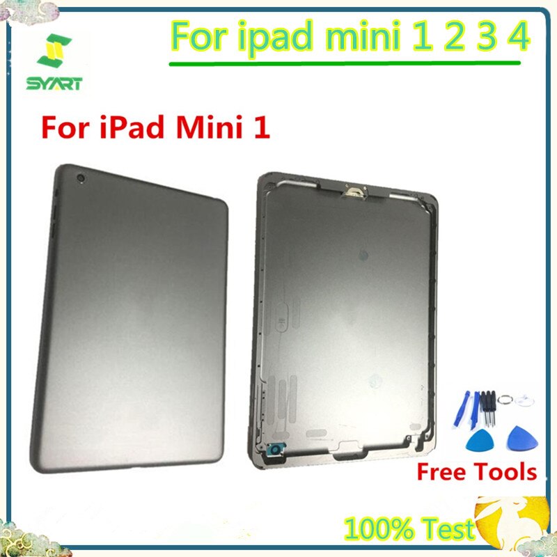 BACK HOUSING FOR IPAD Silver Gray Color Wifi 3G Version Back Battery Housing Cover Back Case Housing For ipad mini 1 2 3 4