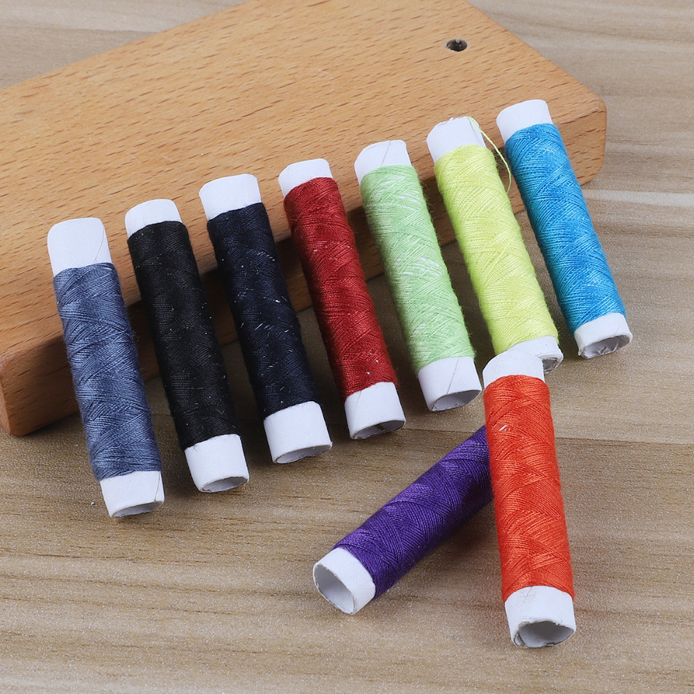 12 Kleuren Polyester Naaigaren Set Sterke 6 Cm Hoogte En Duurzame Machine/Hand Borduren Naaigaren