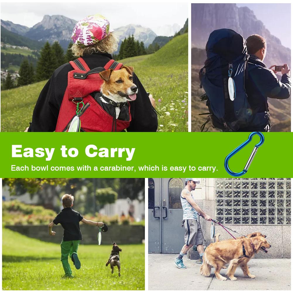 450ml hondenbakken, voerbak voor huisdieren, opvouwbare waterbak voor honden, draagbare, afwasbare voerbak voor binnen en buiten