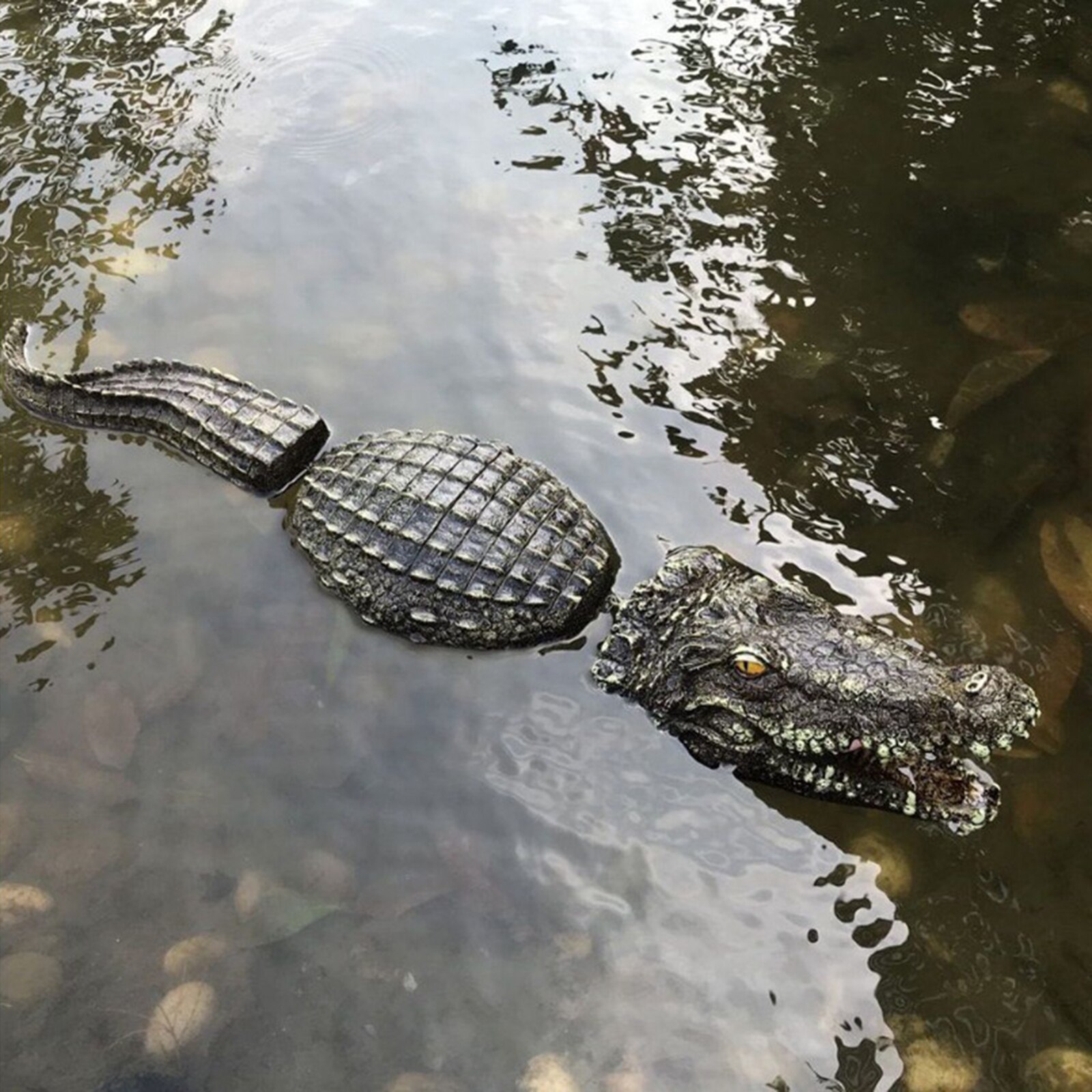 Alligator Floating Crocodile Decoy for Pool Pond Park Goose Birds Away: style 4