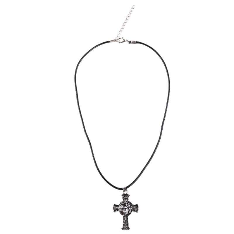 Retro Christus Jezus Kruisbeeld Metalen Hanger Ketting Religieuze Christian Chain Crown Doornen Ketting Sieraden