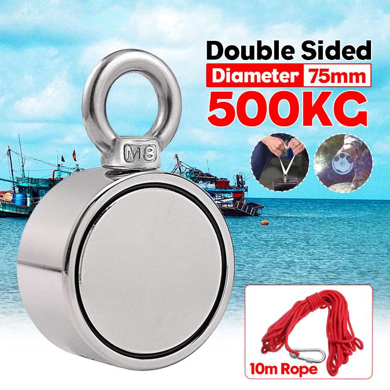 Neodymium Potmagneet vlak met doorlopend potgat. vernikkeld. W42NDP-Ni online kopen