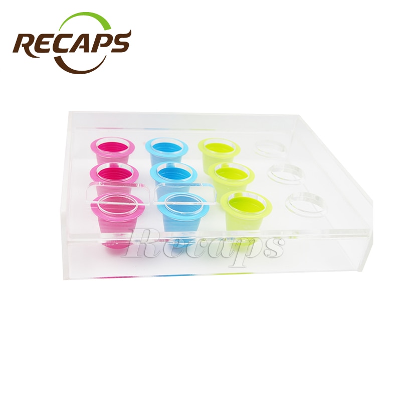 12 kapseln Nespresso Kaffee Kapsel Acryl Füllung Werkzeug Kasten nachfüllen gerät Halfter für Einweg Nespresso Kaffee Kapseln