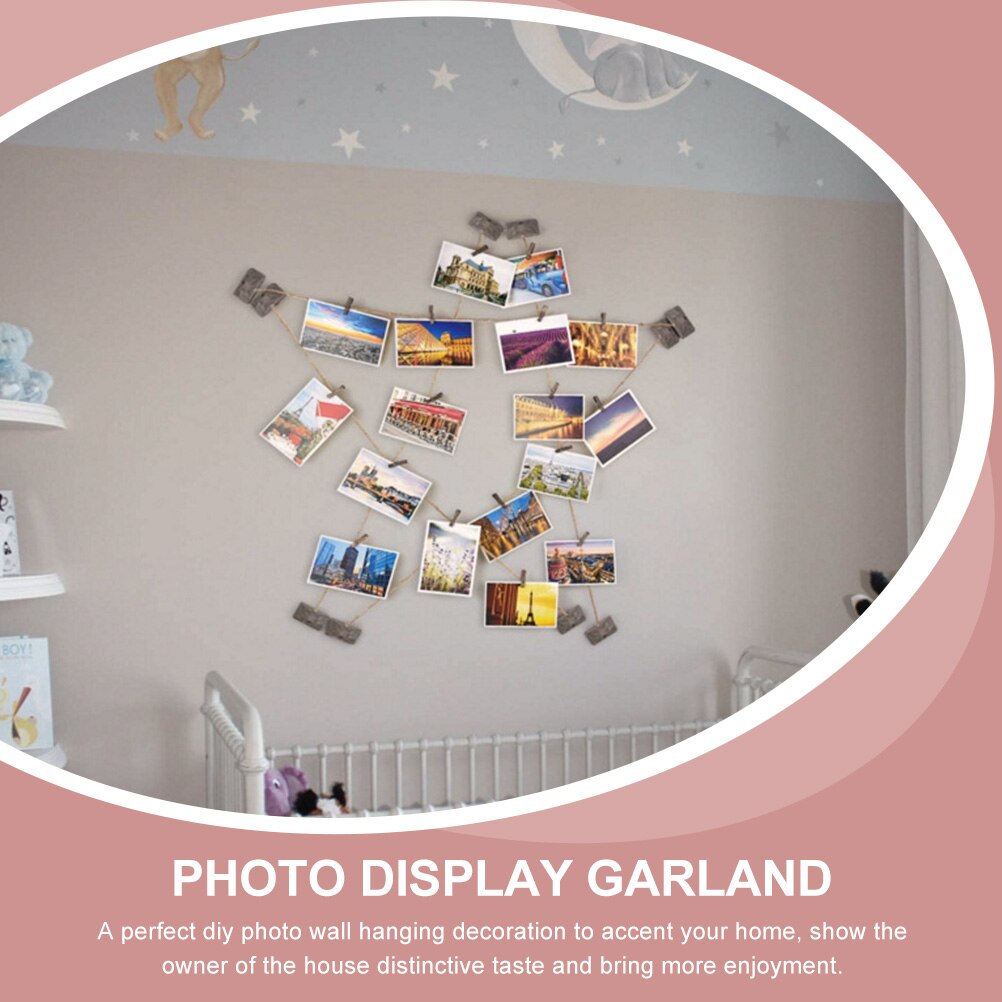 1 Set Hanging Photo Display DIY Picture Frames Collage Room Wall Decoration