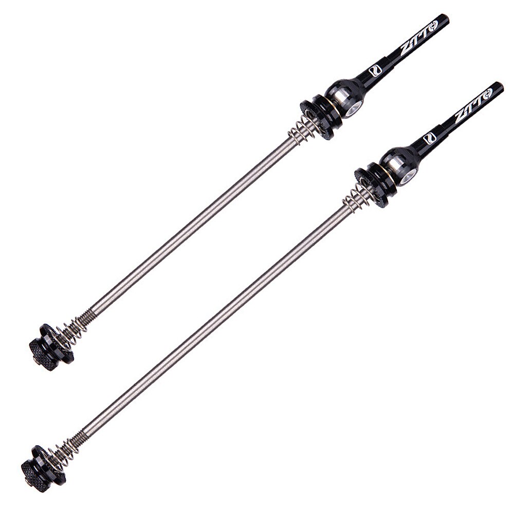 VTT essieu à dégagement rapide brochette avant arrière vélo essieu roue moyeu vélo accessoires: Black