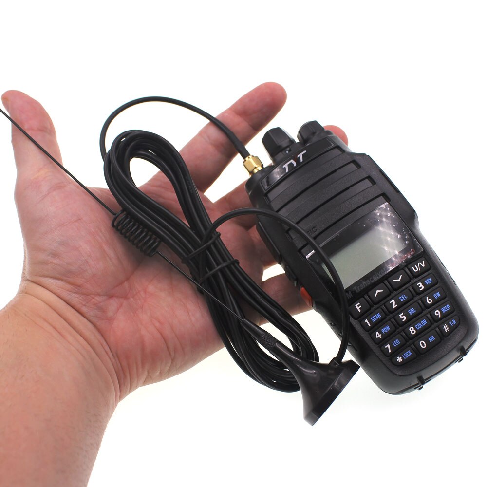 Mobile Dualband-Magnetantenne UT-102-SMA-M 130/430 MHz 3 Meter Antenne für Baofeng TYT Walkie Talkie usw