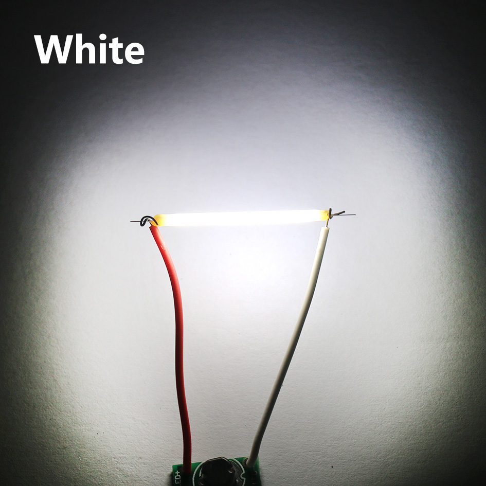 20PCS DC12V 3V 57V 38MM LED Edison Bulb Filament Lamp Parts LED Chip Incandescent Light Accessories Diode For Light Bulb: Cold White / 12V 38mm 20PCS