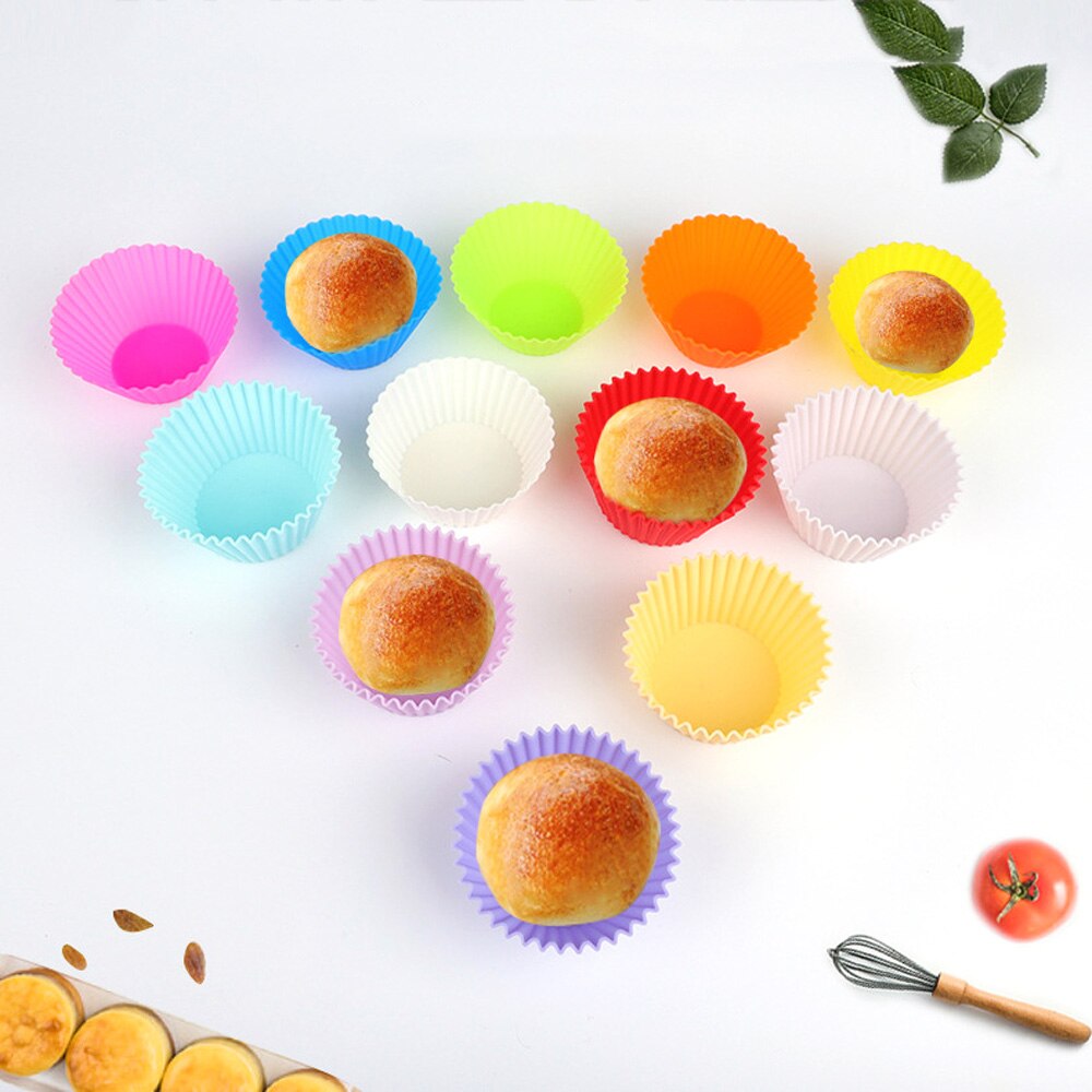Home Pastel Silicone Baking Cups - Pack of 6 - Reusable Cupcake and Muffin Liners Silicone Cupcake Baking Cups