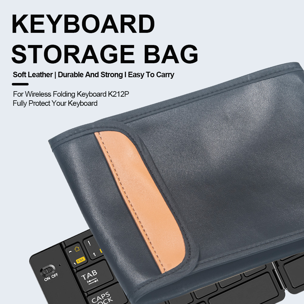 Foldable Wireless Keyboard Ultra Slim Bluetooth Keyboard Rechargeable Portable Folding Keyboard for Tablet Laptop