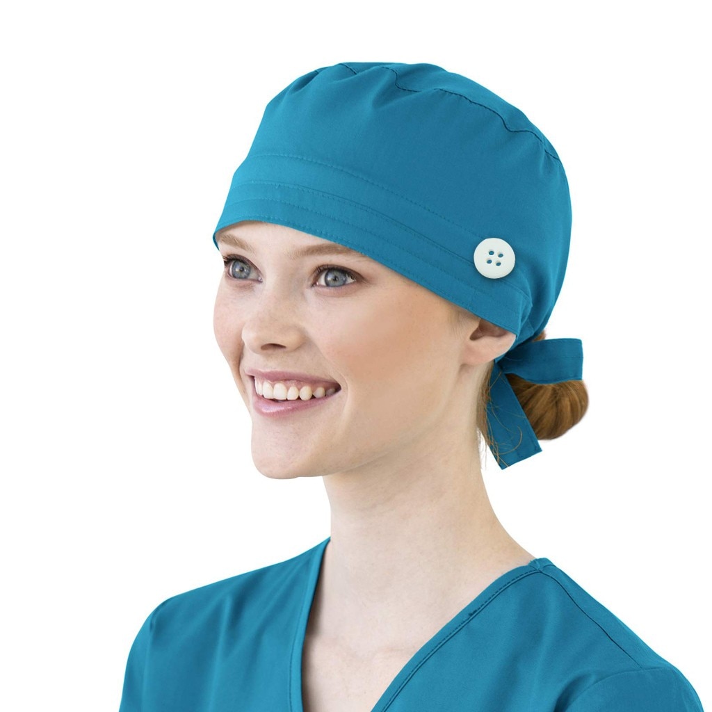 Vrouwen Katoen Yoga Bandage Verstelbare Cap Zweetband Bouffant Hoed Mannen Gorros Quirofano Mujer Verpleegkundige Uniform Hoed Accessoires #3