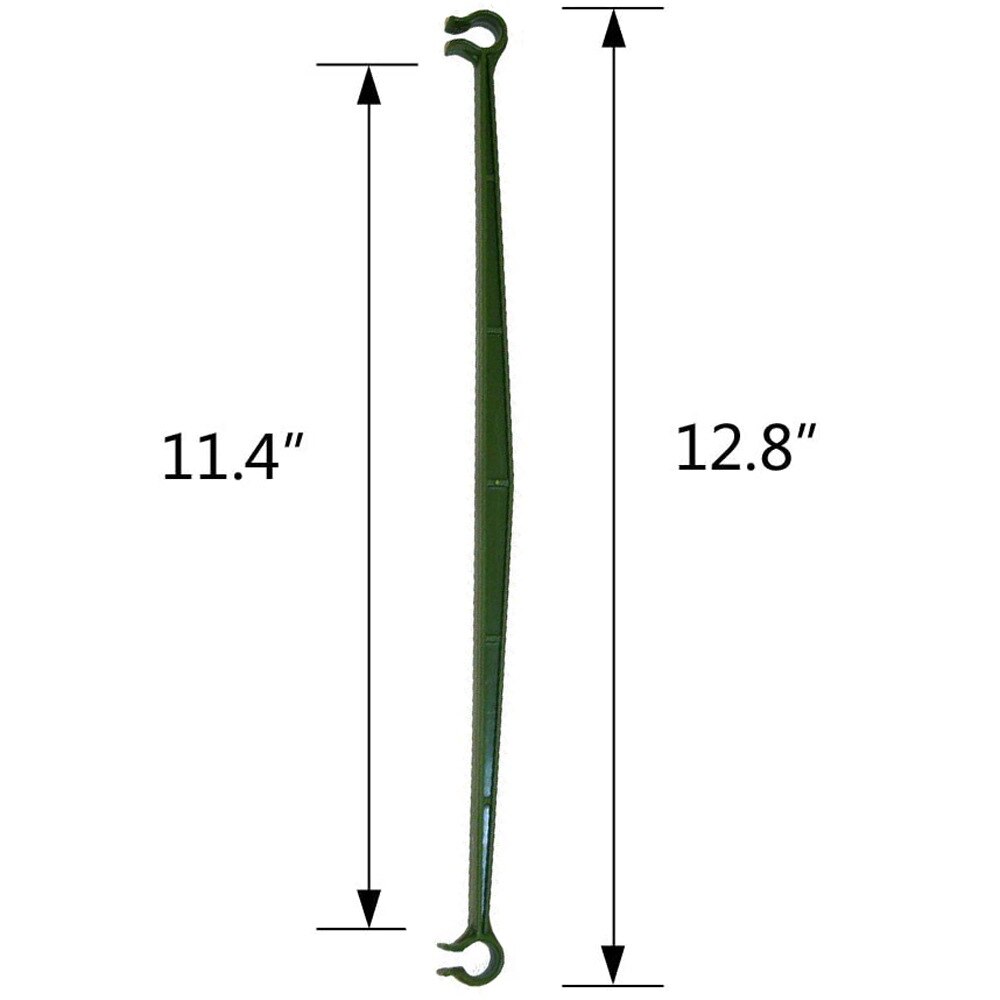 12/24 stk planter støtte stak stik have plante fix klip drivhus plast fast stik til blomster grøntsager tomater