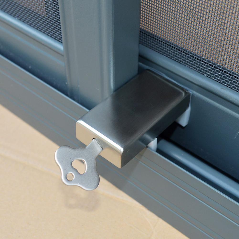 Window Lock Stopper Schuifraam Rvs Veiligheidsslot Kind Bescherming Deur En Venster Anti-Diefstal Lock Venster Stopper