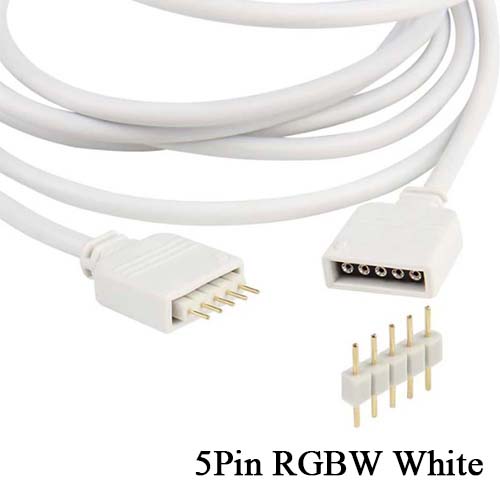 4PIN RGB 5PIN RGBW Verlängerungskabel Weiß Schwarz 0,3 m 1 m 2 m 3 m 5 m 10 m Elektrokabel SMD 2835 5050 LED Connect Kupferkabel: Lavendel / 1 P