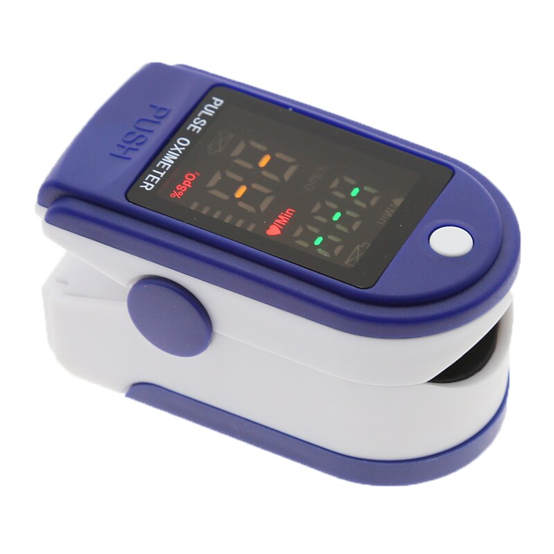 Digital Finger Pulse Oximeter OLED Blood Oxygen Heart Rate Health Diagnostic Monitor Tool Finger oximeter portable oximetro: Blue LED 4 Color