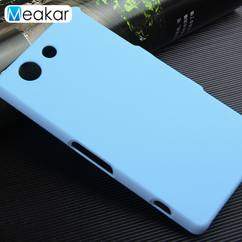 Grind kruimelig Hard Plastic 4.6For Sony Xperia Z3 Compact Case voor Sony Xperia Z3 Compact Z3 Mini Mobiele Telefoon Cover Case: For Z3 Mini / sky blue