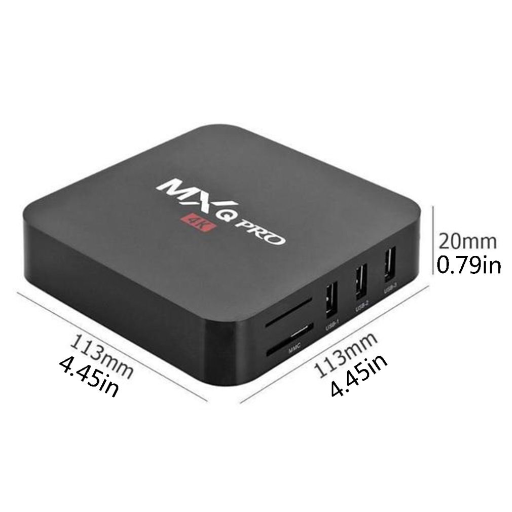 1000 Channels Smart TV Box Android MxqPro RK3229 Android 7.1K 1g + 8g Smart TV Box Amlogic 4-core Media for EU US AU UK