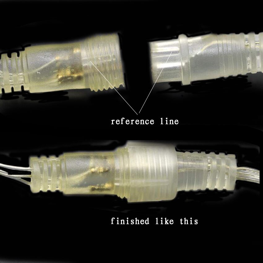 AC 220V 10M 100LED Male and Female Waterproof led lights string for Christmas Wedding Party year Home Garden decorative led