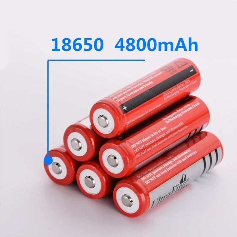 18650 Batterij Oplaadbare Lithium Batterij 4800Mah 3.7V Li-Ion Batterij Voor Zaklamp Zaklamp 18650 Batterijen Gtl Evrefire