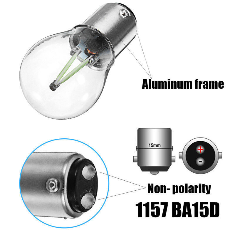 Reverse Bulb Turn Signal Light Brake Parking Car LED Signal LED Signal Automotive Ice Blue