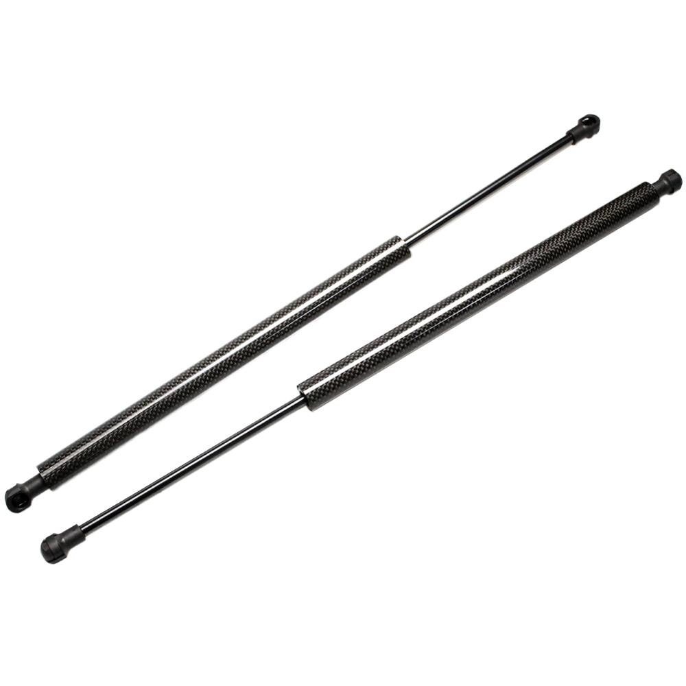 1 par auto gasfjederstænger prop lift support spjæld til kia sportage  (k00) 1994-2003 gasopladet bageste bagklap bagagerum 410.5mm: Sort kulfiber