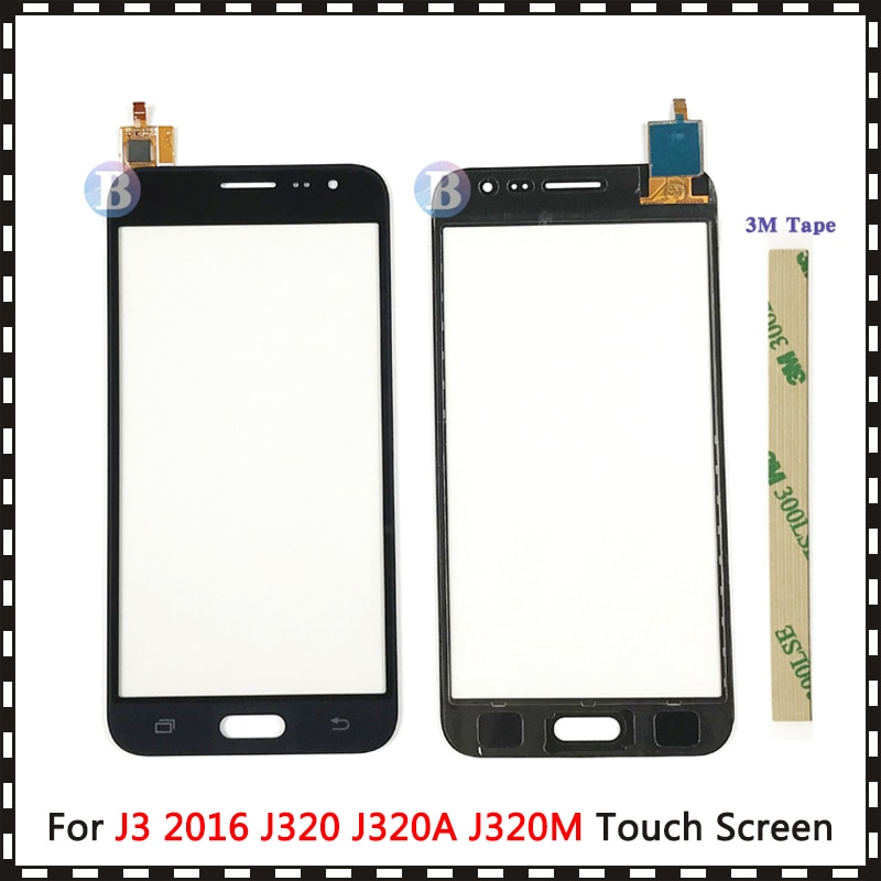 5.0" For Samsung Galaxy J320 J3 J320A J320M J320P J320 Touch Screen Digitizer Sensor Glass Lens Panel