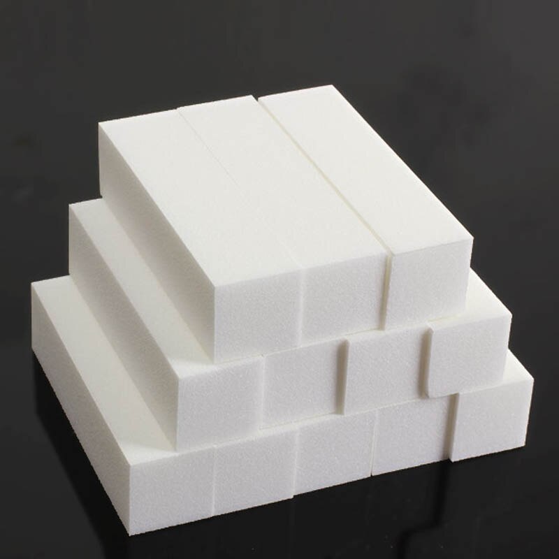 10 Stuks Van Tofu Blok Kleur Schuren Spons Nagelvijl Buffer Blok Voor Pedicure Nail Uv Gel Nagellak Diy nail Tool