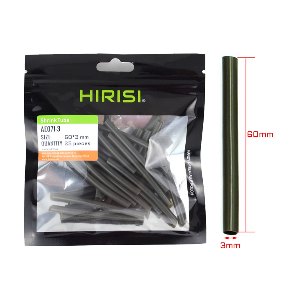 Carp fishing rigs shrink tube heating shrink tube carp fishing accessories 100pcs: 3mm