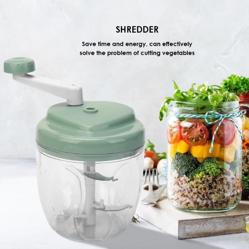 Multi-functional Manual Food Chopper Meat Mincer Kitchen Gadgets Food Processor Machine Vegetable Fruit Cutter Shredder Crusher