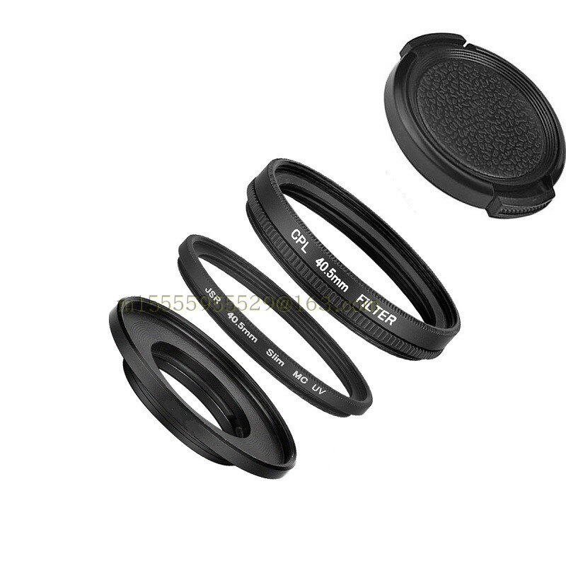Soocoo tilbehør 40.5mm cpl filter / mc uv filter beskytt linsedeksel linsebeskyttelsesdeksel til soocoo  s200 s300 handling kamera: Uv og cpl sett