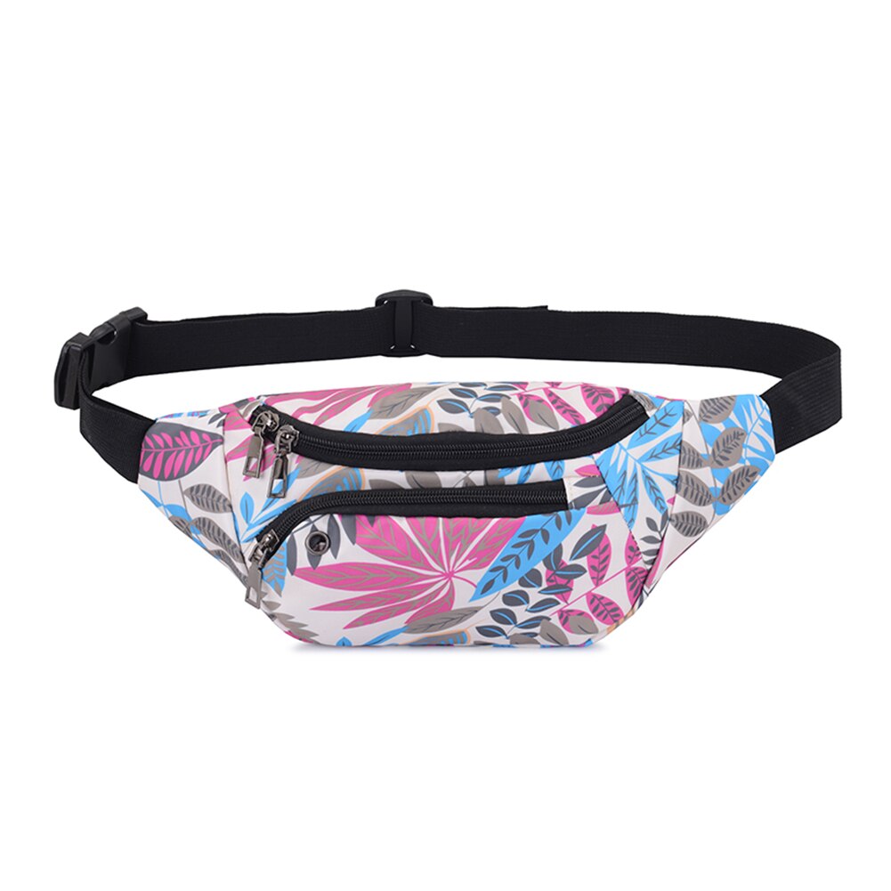 Unisex Print Shoulder Crossbody Waist Bag Zipper Fanny Chest Packs: Style 2